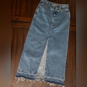 NWOT MNG Jean Maxi Skirt Med